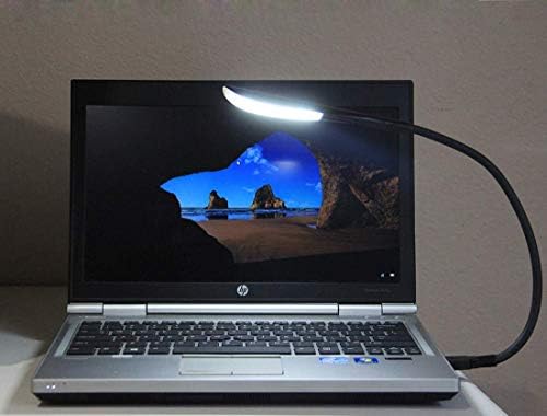 USB Reading Lamp with 14 LEDs Dimmable Touch Switch and Flexible Gooseneck for Notebook Laptop, Desktop, PC and MAC Computer + On/Off Setting (14 LED, Black)