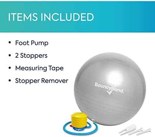 Bouncyband Balance Ball – Create Flexible Seating to Improve Focus at School, Office, or Home with This No-Roll Weighted Ball
