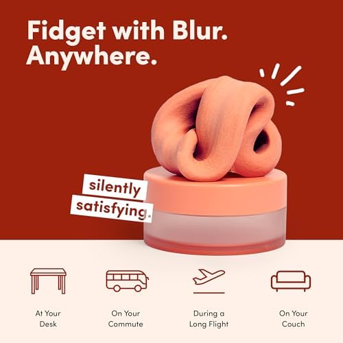 Speks Blur Sensory Slime Putty, Silent Stress Relief Tool, Desk Toy
