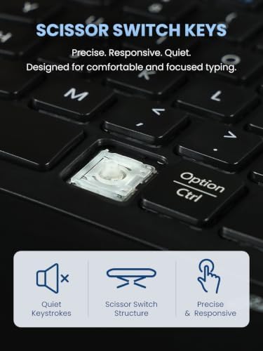 Perixx PERIDUO-606II 2-in-1 Wireless Compact Ergonomic Keyboard with Portable Vertical Mouse - Adjustable Palm Rest Stand - Quiet Keys & Clicks - US English