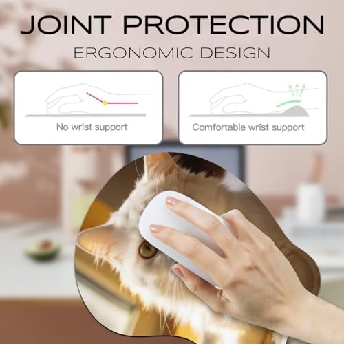 Custom Mouse Pad with Wrist Rest,Personalized Photo Ergonomic Mouse Pad