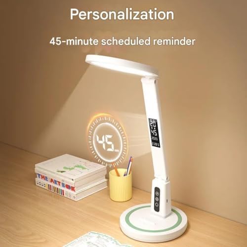 Multifunctional LED Eye Protection Desk lamp | No Flicker, Anti-Blue Light, 5-Speed dimming and Color Adjustment, USB Charging and Portable (Charging Model)