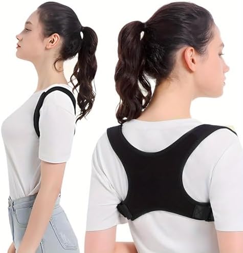 2PCS Adjustable Posture Corrector Back Brace for Women & Men - Grade Spinal with Upper/Lower Body Alignment, Posture Improvement, Daily & Gym Use, Comfort Fit (Hand Wash Only) (2PCS)