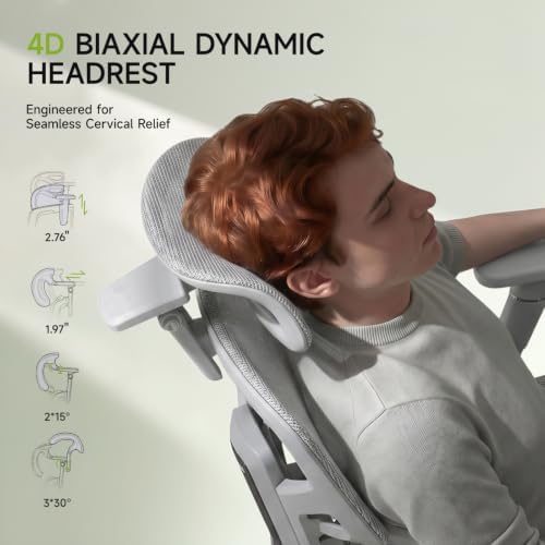 S9 Ergonomic Office Chair 3-Zone Lumbar Support for Back Pain Relief