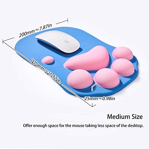 Mouse Pad Cat Paw, Ergonomic Mouse Pad,Silicone Gel Mouse Mat