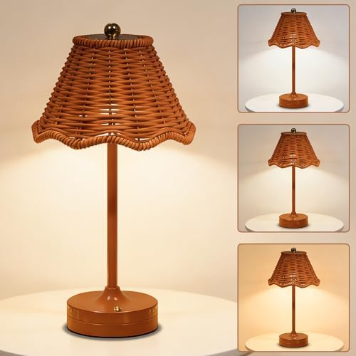 Cordless Table Lamp,LED Rechargeable Small Desk Lamp