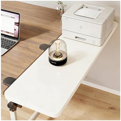 AWSAD Desk Extender Tray, Clamp-On Kitchen Table Extender Extension Baffle, Ergonomic Desk Extender, Countertop Gap Rack Suitable for Home Office Desktop Extension(100x25cm)