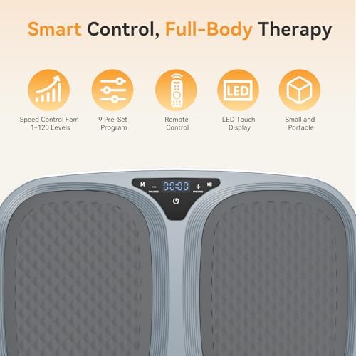 NEWBULIG Vibration Plate Exercise Machine Body Shaker for Home Office