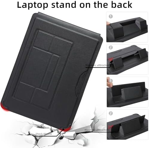 14 Inch Multifunctional Laptop Sleeve Case with Stand Soft Slim Cover for MacBook Pro/Air/ThinkPad X1/Dell XPS/Lenovo Yoga/HP Pavilion/ASUS Zenbook/LG gram/Chromebook 13.5" 13.6" 14.2" 14.5"