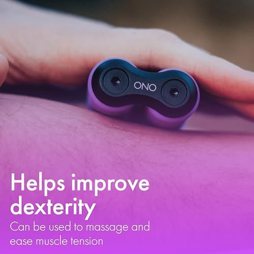 ONO Roller - Handheld Fidget Toy for Adults | Help Relieve Stress, Anxiety, Tension | Promotes Focus, Clarity | Compact, Portable Design (Purple, Full Size - ABS Plastic)