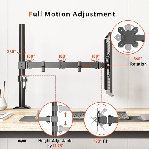 BONTEC Laptop Arm for Desk, 13-32 Inch, 22lbs, VESA 75/100 Compatible