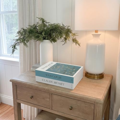 Decorative Cable Management Box, Faux Book Cord Organizer Cover with Dual Doors