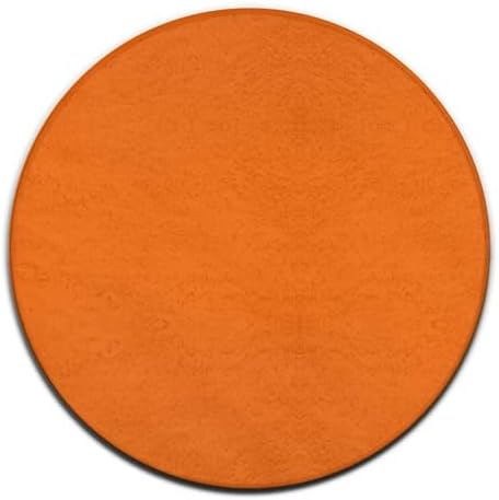 Large Round Area Rug Home Decor Modern Bathroom Rug Kitchen Office Circle Rug for Living Room Sofa Circle Cute Mat Orange, 36inch