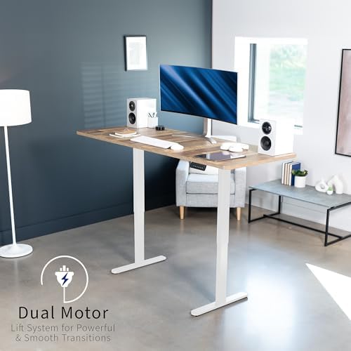 VIVO Reclaimed Wood 71 x 30 in Standing Desk, DESK-KIT-E2W7P