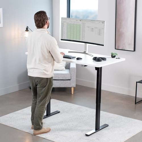 VIVO White 60 x 30 in Standing Desk, DESK-KIT-0B6W