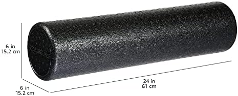 Amazon Basics High Density Foam Roller for Exercise and Recovery, 24 Inches, Black