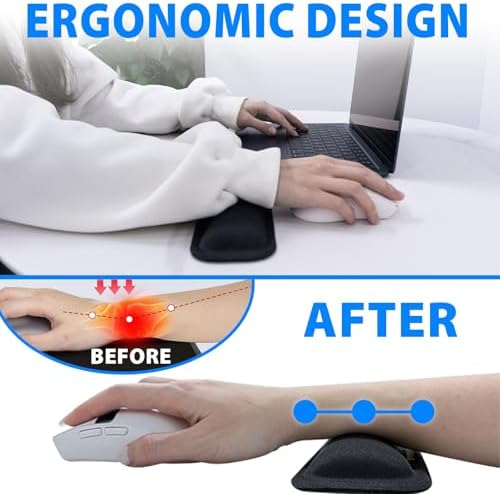 Cyberguys! Ergonomic Mouse Wrist Rest, Silicone Gel Wrist Pad for Mouse