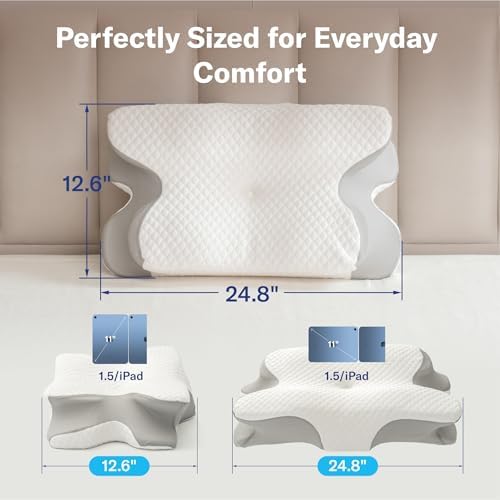 Alcedo Cervical Pillow for Cozy Sleep and Neck Pain Relief