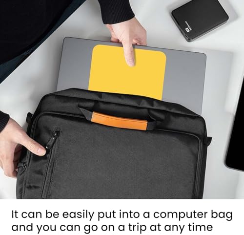 Small Mouse Pad 6 x 8 Inch, Horizontal and Vertical Flexible use. Great for Traveling, Wireless laptops, Keyboard Trays, Offices, etc. (Yellow)