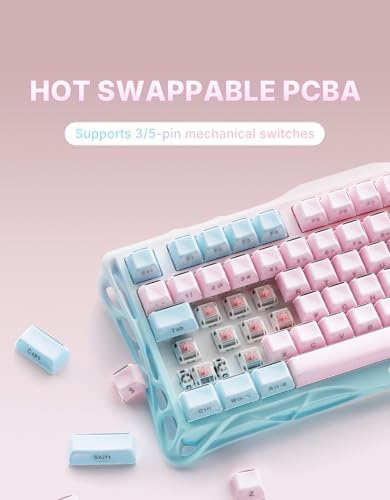 GravaStar Mercury K1 Lite 75% Wireless Mechanical Gaming Keyboard RGB