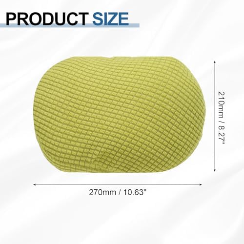 uxcell Office Chair Pillow Cover, Office Chair Headrest Attachment Removable Headrest Protector for Home Desk Computer Chairs, Green