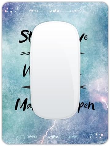 Small Mouse Pad, Mini Mouse Pad 6 X 8 Inch with Non-Slip Rubber Base for Keyboard Tray Laptops Wireless Mouse Home Office Travel, Washable & Portable (Work Hard)