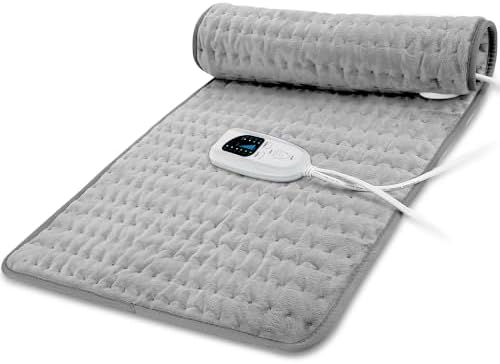 33"x17" Electric Heating pad for Back Neck Shoulder Knee Arms Legs- Electric Heat Pads with 6 Heat Settings & Auto Shut Off &Dry/Moist Heat Heating Pad for Birthday Mother Father Gril Men Women