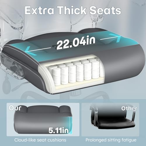 Ergonomic Office Chair,Inflatable Lumbar Support High Back Chair,Gray