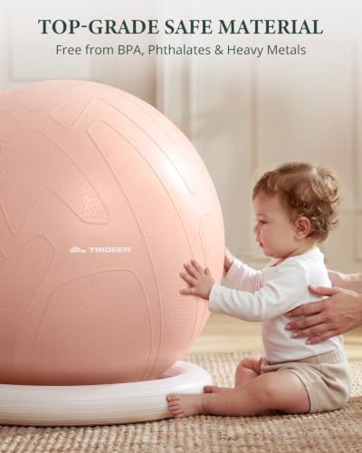Trideer Exercise Ball Chair – Yoga Ball Chair for Office, Pregnancy & Home