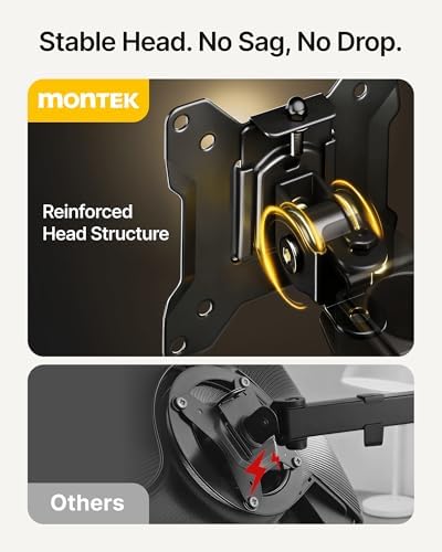 monTEK Stacked Dual Monitor Stand for 17-32", 22 lbs Each