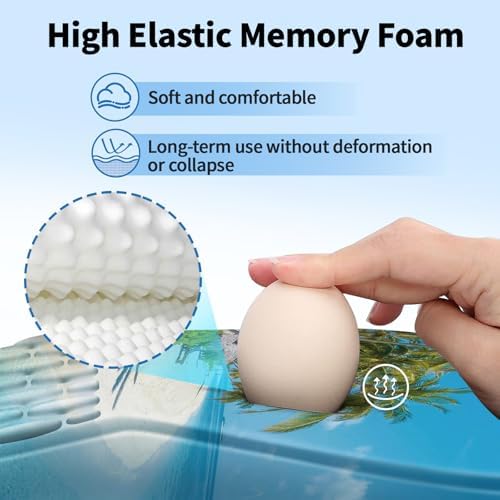 YIWEI Ergonomic Mouse Pad with Wrist Rest for Carpal Tunnel Pain Relief