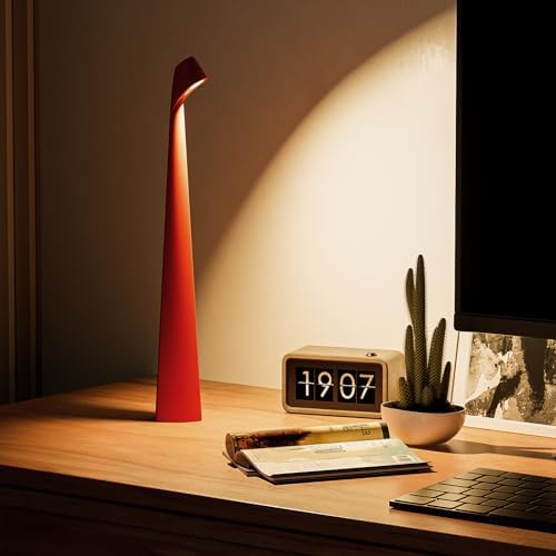 HAPYGI Cordless Rechargeable Reading Metal Table Lamp, 3-Level Brightness