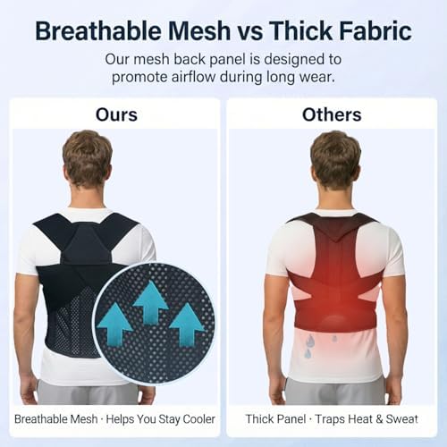 Back Posture Corrector Brace for Men, Full Back-Anchored Posture Brace