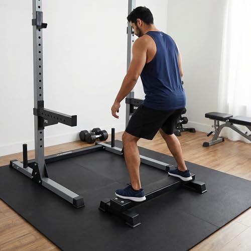 Steel Calf Raise Bar, Standing Calf Raise Platform Machine, Calf Raise Block Rack for Calf Stretching, Squat, Foot Stretch