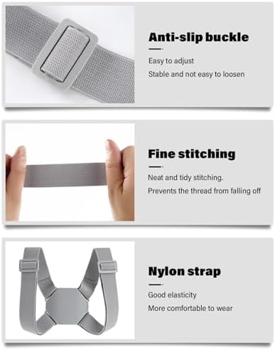 Posture Corrector with Touchscreen|Smart Posture Corrector Adjustable Soft Comfortable Back Straightener with Smart Sensor Vibration Reminder for Kids Adults