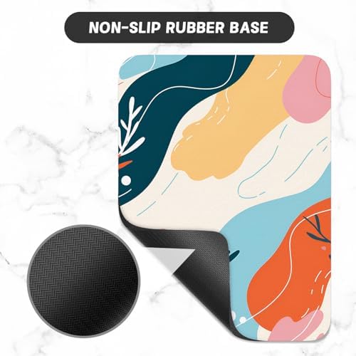 Small Mouse Pad, Mini Mouse Pad 6 x 8 Inch, Thick Rubber Waterproof Mouse Mat, Cute Mousepad for Women Men Wireless Mouse Laptops Home Office, Abstract Figure