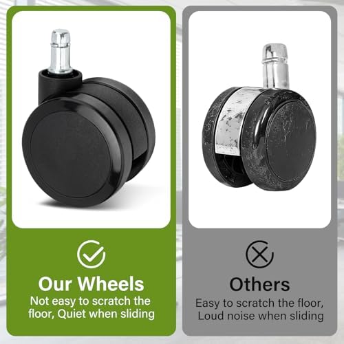 2.5-Inch Office Chair Casters Fit for Herman Miller& Most Office Chair