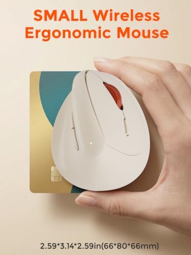 DAREU Ergonomic Vertical Wireless Mouse for Small Hands