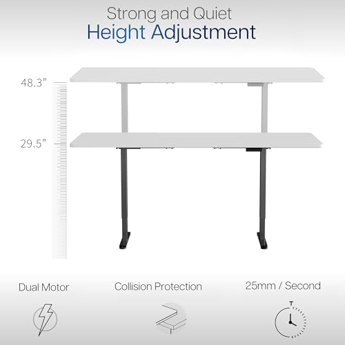 VIVO White 83 x 30 in Standing Desk, DESK-KIT-E2B84-30W