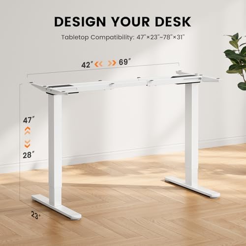 ErGear Dual Motor Standing Desk Legs for 44-90 inch Desktops, 264 lbs
