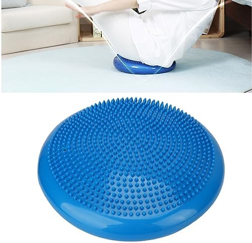 Inflated Wobble Cushion, Balance Training, Inflated Core Strengthening Balance Disc, Disc, Stability Sensory Wiggle Disc to Improve Sitting Posture(Pink and blue are shipped randomly)