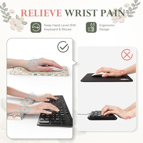 iLeadon Desk Protector Mat, Ergonomic Wrist Pad for Keyboard and Mouse