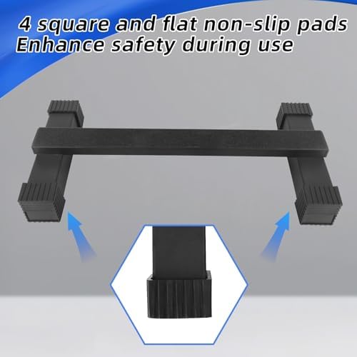 Steel Calf Raise Bar: Standing Calf Raise Machine - Calf Stretching Squat Foot Leg Stretch Block