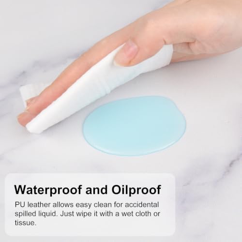 QIYI PU Leather Large Mouse Pad, Waterproof Desk Mat, 31.5" x 15.7", White