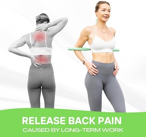 Posture Corrector - Yoga Cross Stick - Back Pain Relief for Men and Women - Stretcher and Straightener for Upper and Lower Back - Stretch Pole - Neck Hump Equipment - Sets bar