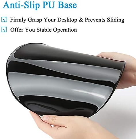 Mouse Pad, Ergonomic Mouse Pad with Wrist Support, Pain Relief Comfort Wrist Rest Pad with Non-Slip PU Base for Gaming, Home, Office & Travel, Beach