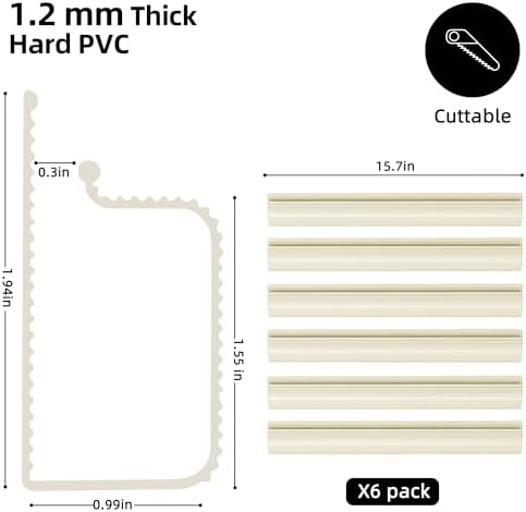 YECAYE Cable Management Under Desk, 94.2 in, Cable Raceway, Beige