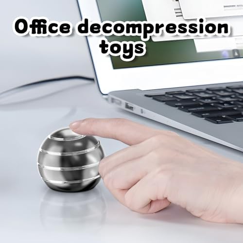 Kryfa 1.54in Kinetic Desk Toy ADHD Stress Relief Gift Adults, Gray