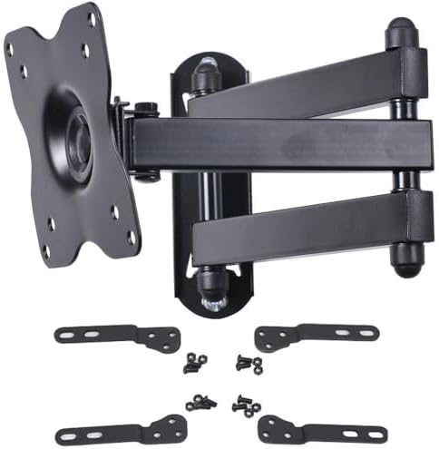 VideoSecu TV Wall Mount Monitor Bracket with Full Motion Articulating Tilt Arm 15" Extension for Most 27" 30" 32" 35" 37" 39" 40" LCD LED TVs with VESA 200x200 ML14B WS2