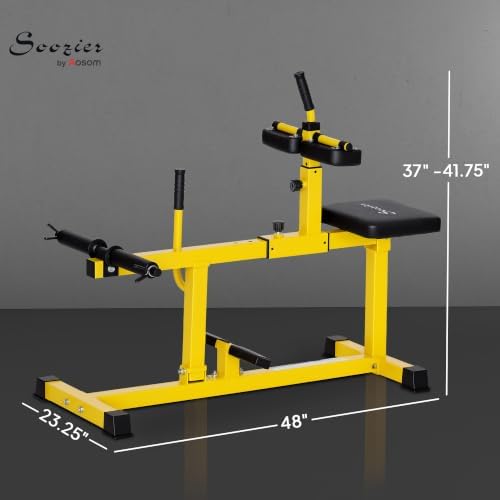 Soozier Seated Calf Raise Machine for Home Gym Waist Arm Training